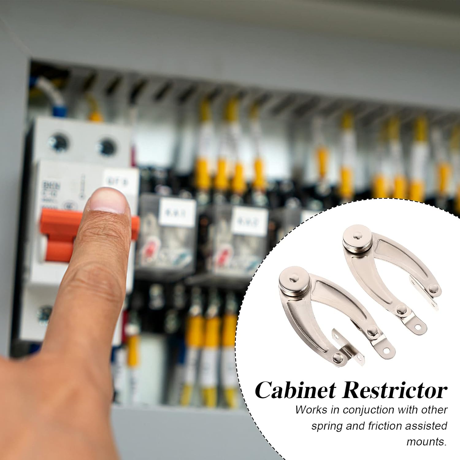 SOLUSTRE Tx90-2 Friction Assisted Lid Supports 5.51 Inch Cabinet Support Rods for Power Distribution and Control Cabinets Hardware Essentials