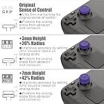 Skull & Co. La peau, CQC et FPS Jeu de poignées de pouce Bouchon de joystick Casquette de bâton analogique pour Deck Steam/Steam OLED et ROG Ally/ROG Ally X - Noir, 3 Nombre de paires(6pcs)