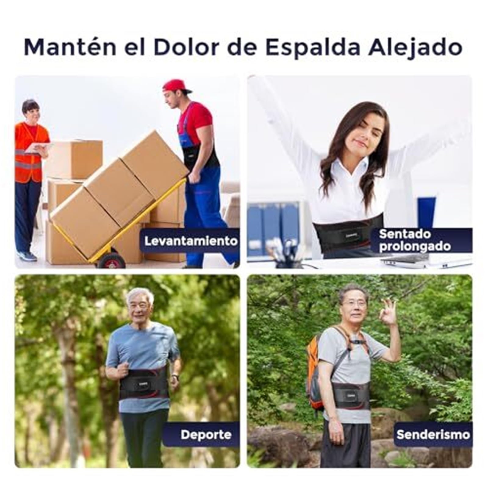 Faja Lumbar Cinturón De Soporte Lumbar For Mujer For Hombre Cinturón De Soporte De Espalda Ajustable Cinturón Deportivo Moldeador De Cuerpo Cinturón Apoyo Lumbar(M)