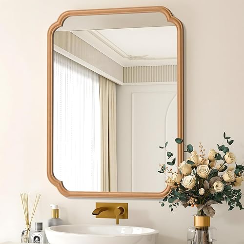 Miniatura 41 de Espejo de puerta dorado de 48"x16", espejo de longitud completa sobre la puerta con marco de metal antióxido, espejo de cuerpo completo moderno para