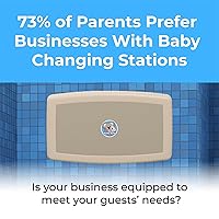 Vista 2 de Koala Kare Cambiador de bebé horizontal montado en superficie, modelo KB300-00 (beige)