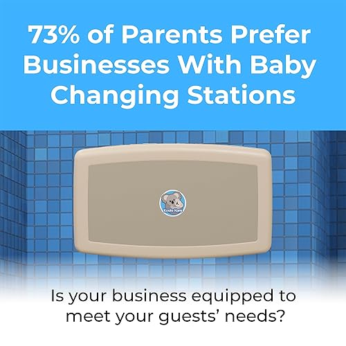 Miniatura 2 de Koala Kare Cambiador de bebé horizontal montado en superficie, modelo KB300-00 (beige)