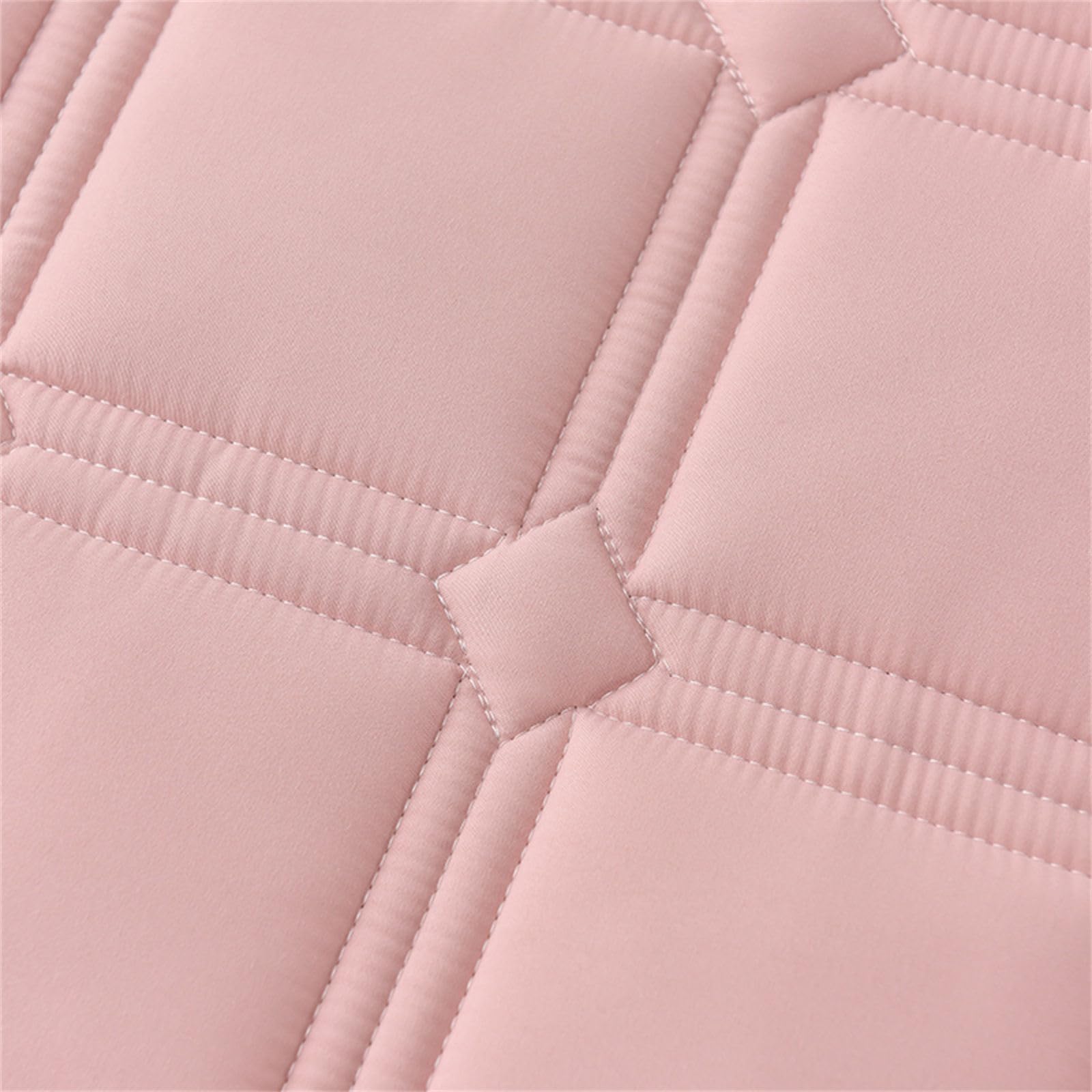 Odot Coprimaterasso Protettivo Tinta Unita, Coprimaterassi Singolo Matrimoniale con 4 Angoli Elasticizzati, Proteggi Materasso Trapuntato, Adatto per Materasso (180x220cm,Rosa A)