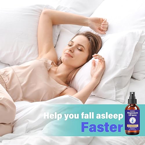 Miniatura 3 de Spray de magnesio 100% puro y natural, aceite de magnesio del Mar Muerto, ayuda a aliviar el dolor muscular y promover un mejor sueño, perfecto para