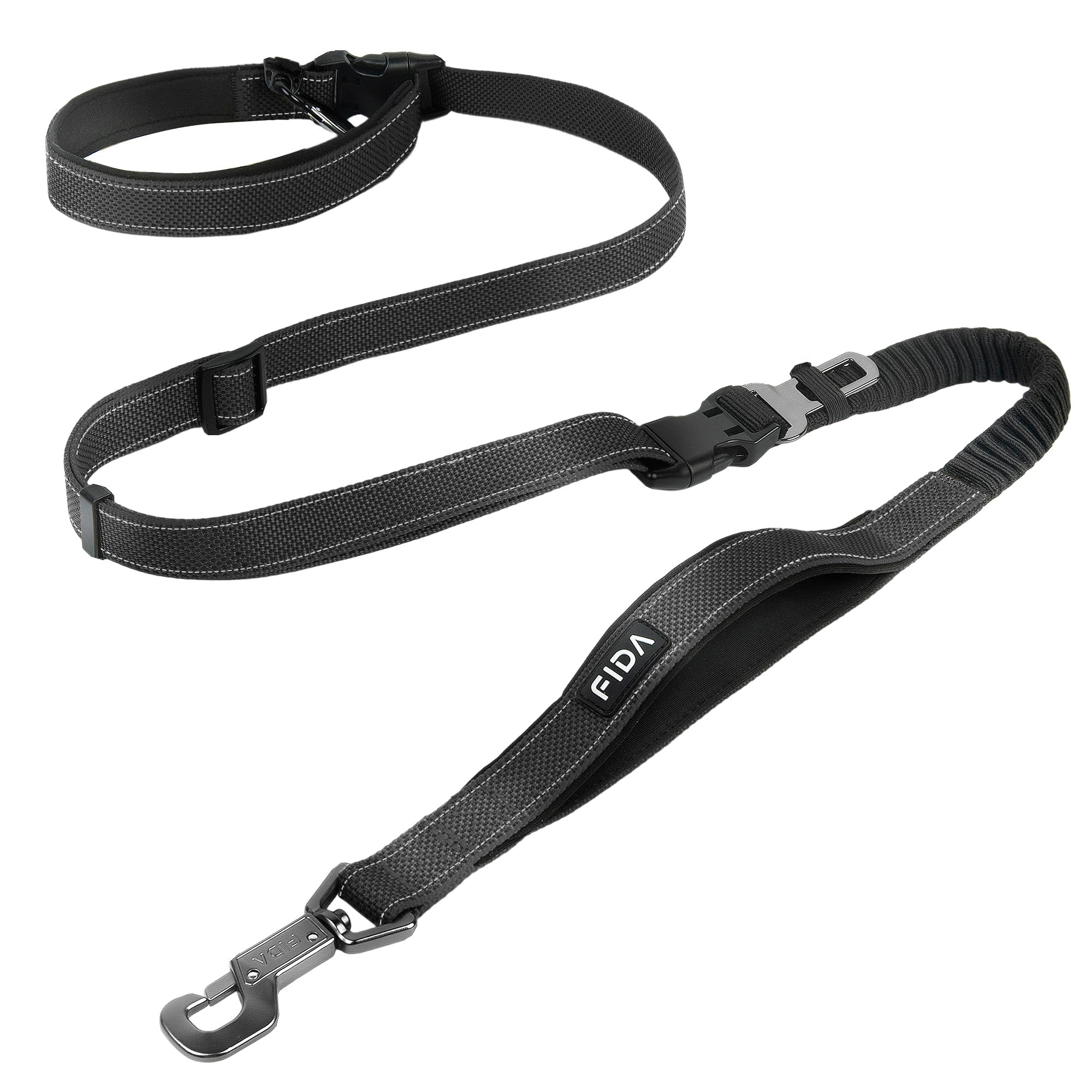 Fida 6-in-1 Hands Free Dog Leash Heavy Duty, Waist Corssbody Dog Leash