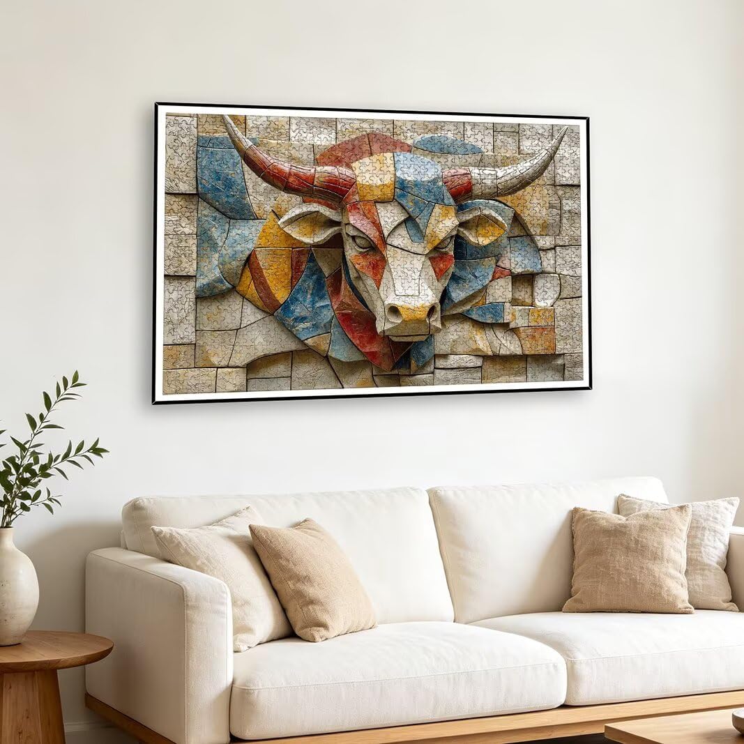 Puzzle Bue, Puzzle 1000 Pezzi per Adulti, Decor, Regalo Donna/Uomo -2587