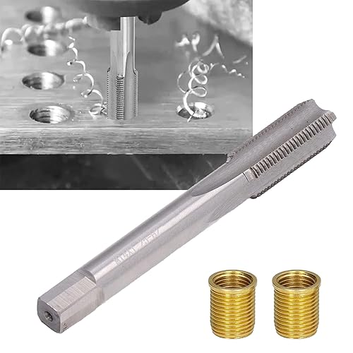 Miniatura 5 de Watris Veiyi Insertos de grifo de bujía, Herramientas de reparación de motores pequeños, Kit de reparación de roscas, Grifo de acero de alta