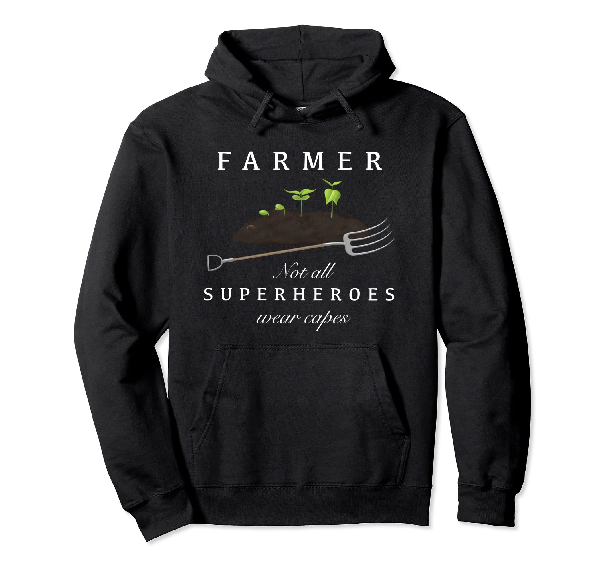 Farmer superhero (D010-0256A) Pullover Hoodie