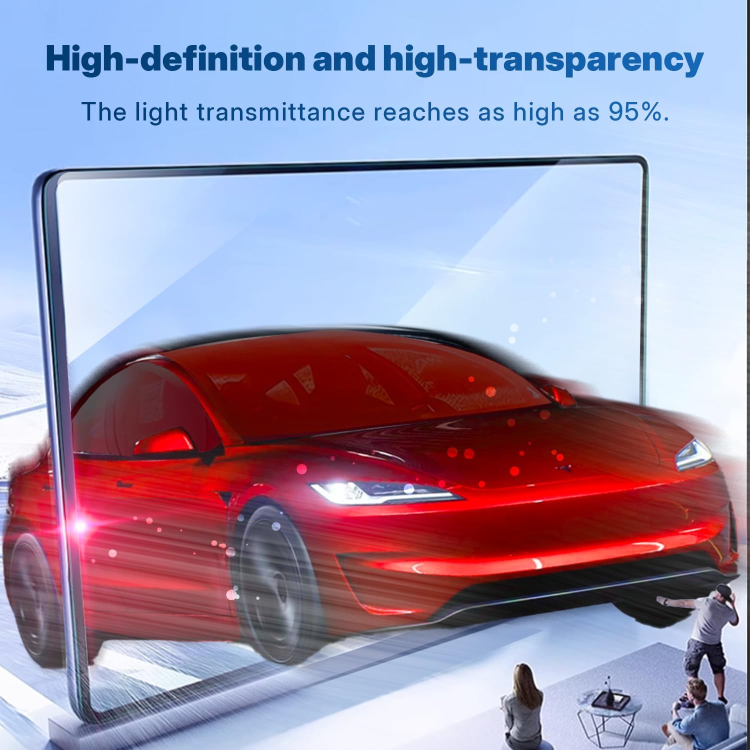 Tempered Glass Screen Protector designed for Tesla Model 3,Model Y 15.6" Front Dashboard and Rear Touchscreen - Matte/Anti Glare/Anti Finger Print (Model 3 (17-23)/ Model Y(20-25) -Matte) image 2