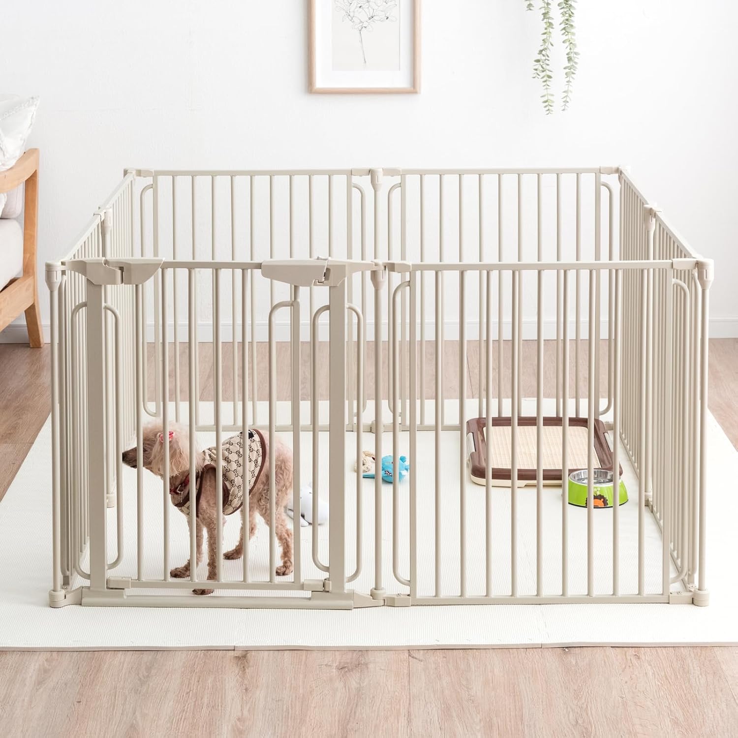 PETTOM 犬 サークル ペットフェンス ペットケージ 8枚 高さ100cm