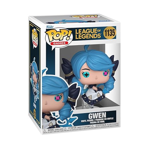 Funko pop! Games: league of legends - gwen - collectable vinyl figure - gift idea - official merchandise - toys for kids & adults - video game fans - model figure for collectors and display