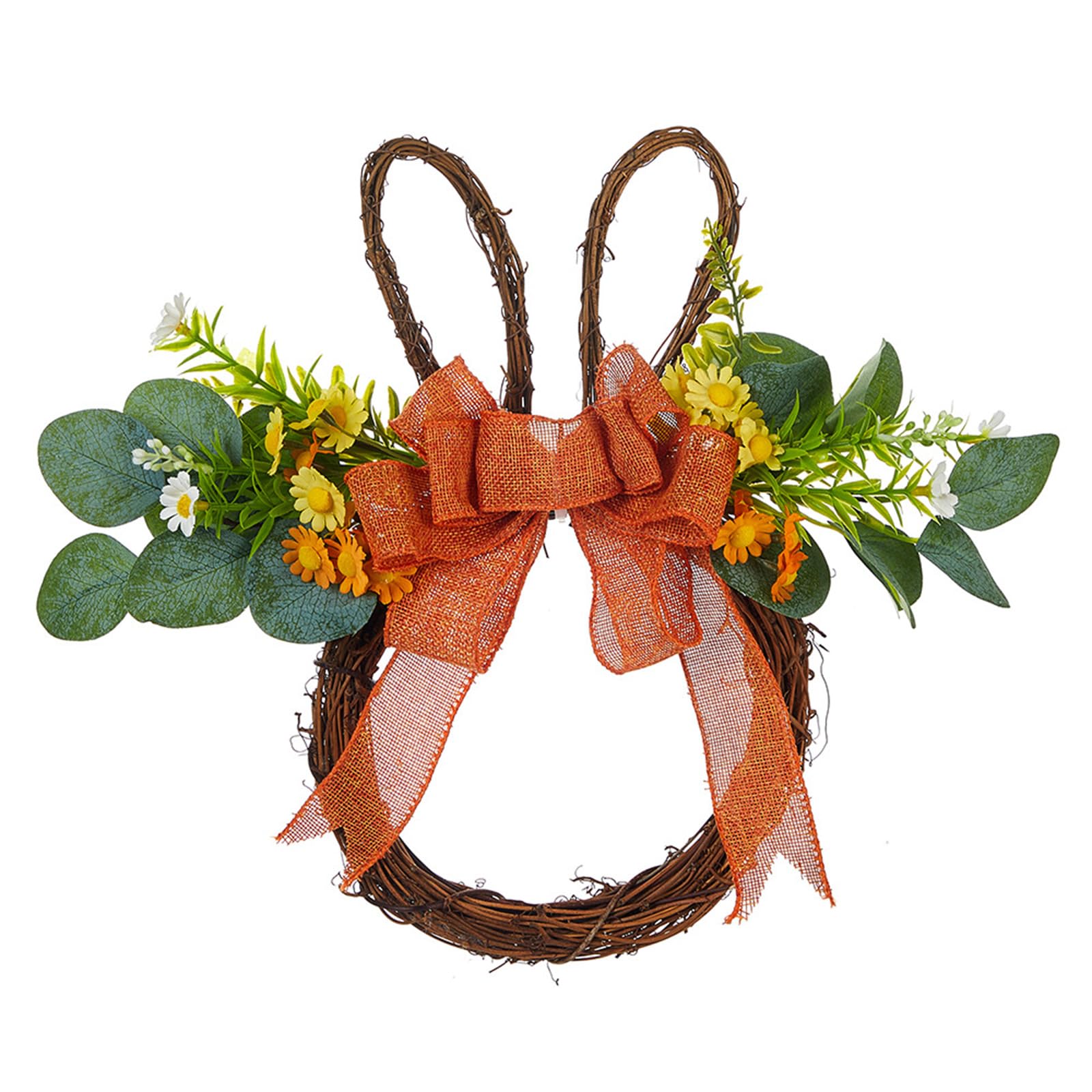 Elnwnnkc B Wreath Door Hanging Decoration Artificial Vine Wreath For Front Door Porch Wedding Indoor And Outdoor Decoration