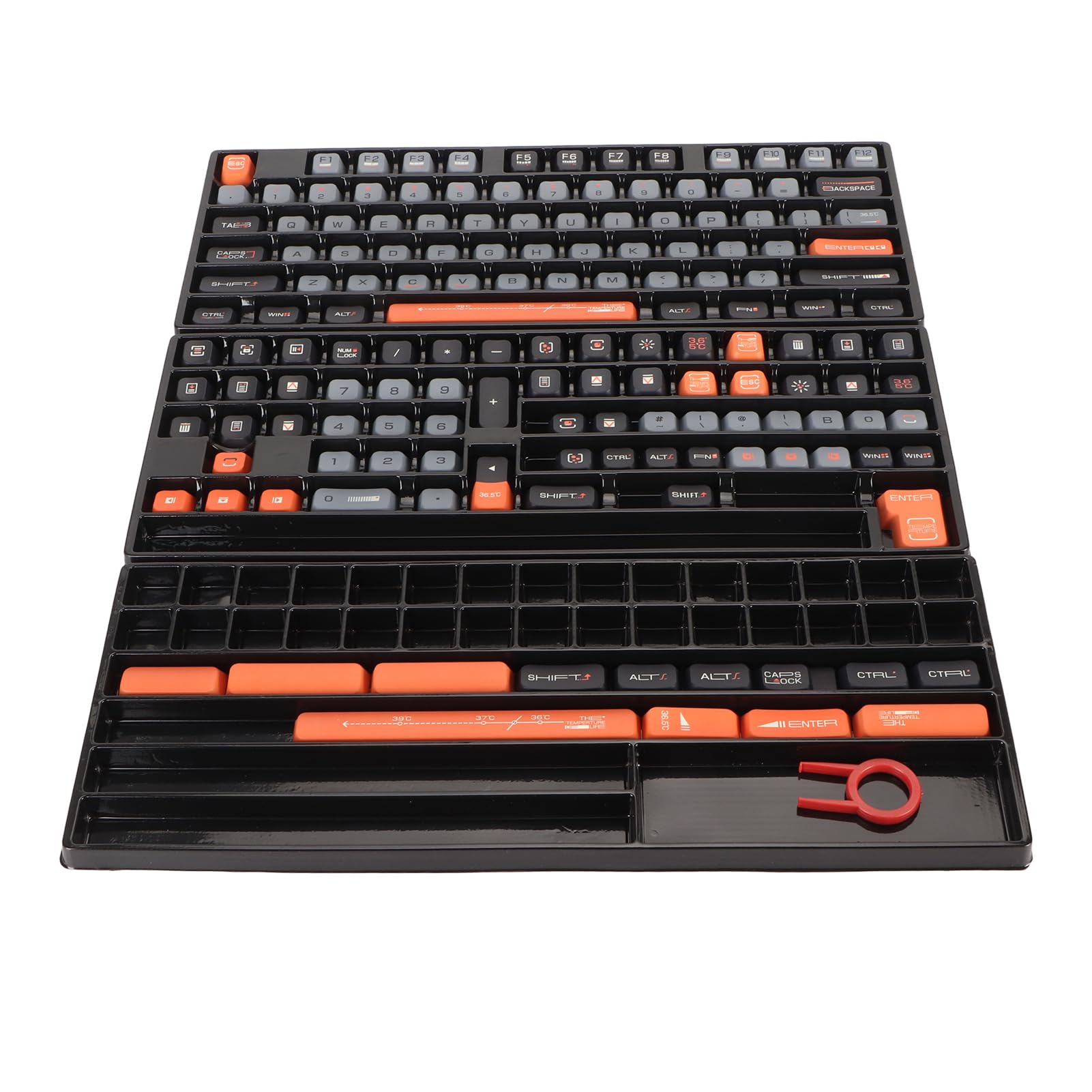 PBT Keycaps XDA Hauteur Cinq Faces Clavier Mécanique Sublimation Thermique 154 Touches