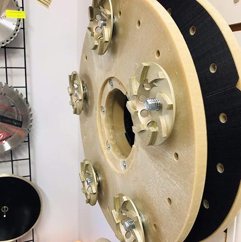 Miniatura 4 de Placa de molienda de hormigón para máquinas oscilantes - Herramienta de extracción para hormigón con ruedas de 5 tazas - MAX RPM 175