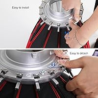 Vista 8 de GVM 200W Luz de Video LED con Softbox, Kit de Iluminación para Fotografía SD200B con Red Mesh Bluetooth/Control DMX, Kit de Iluminación Continua