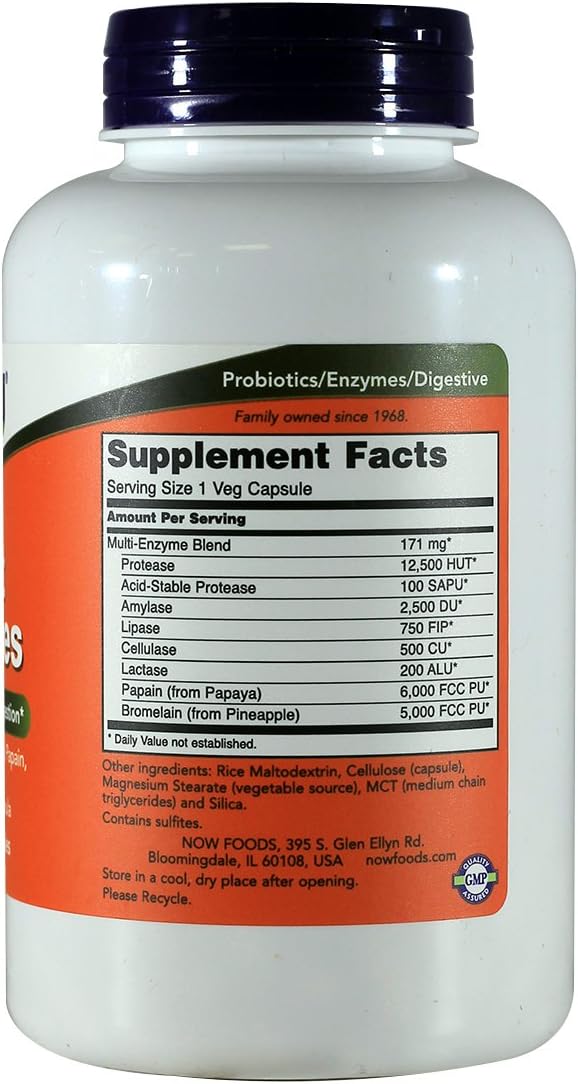 Now Foods, Plant Enzymes, 240 Vegetarian Capsules