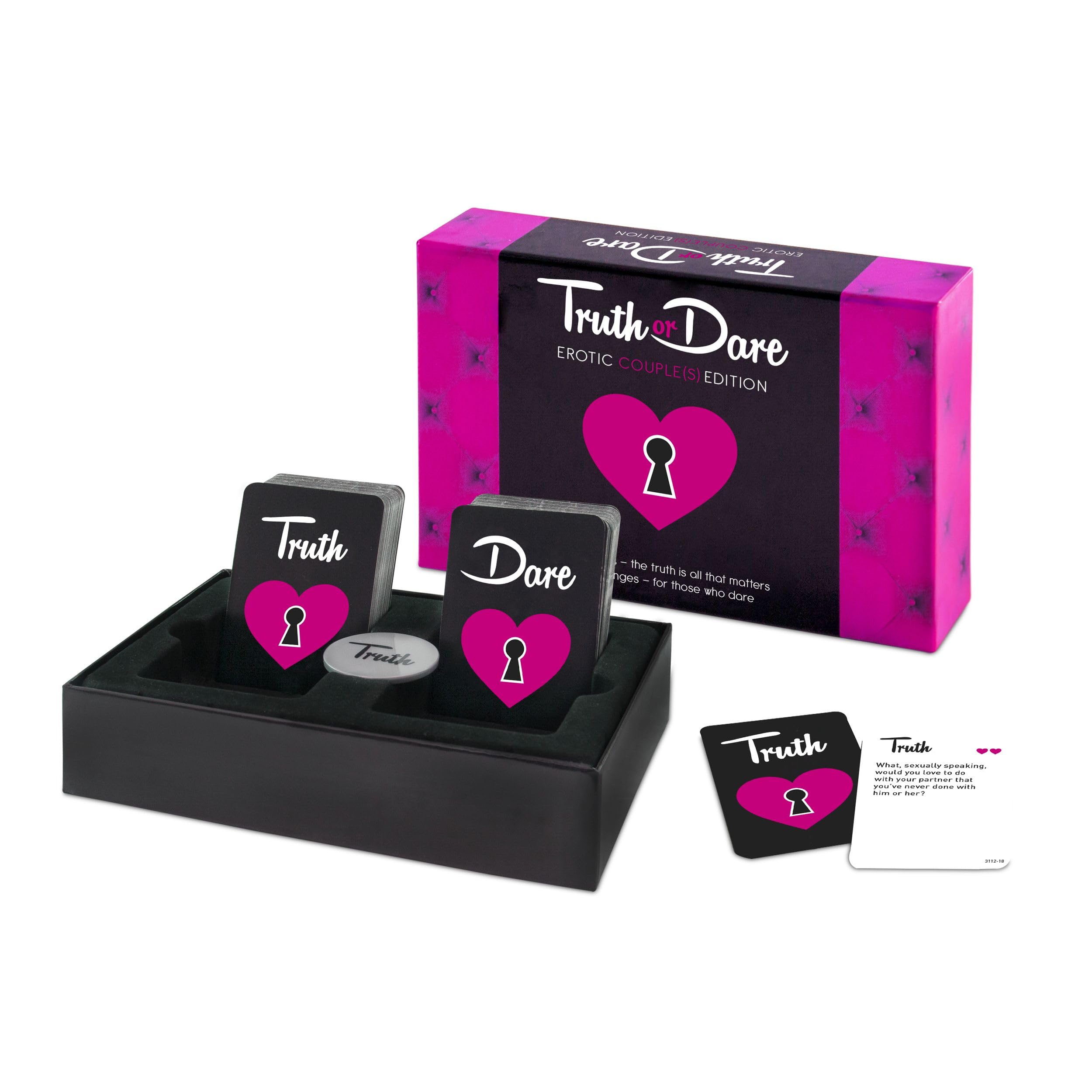 Tease & Please Truth or Dare Erotic Couple(s) Edition (EN) - Erotic Adult Games for an Exciting Game Night - Truth or Dare Game Adult with 69 Questions and Challenges