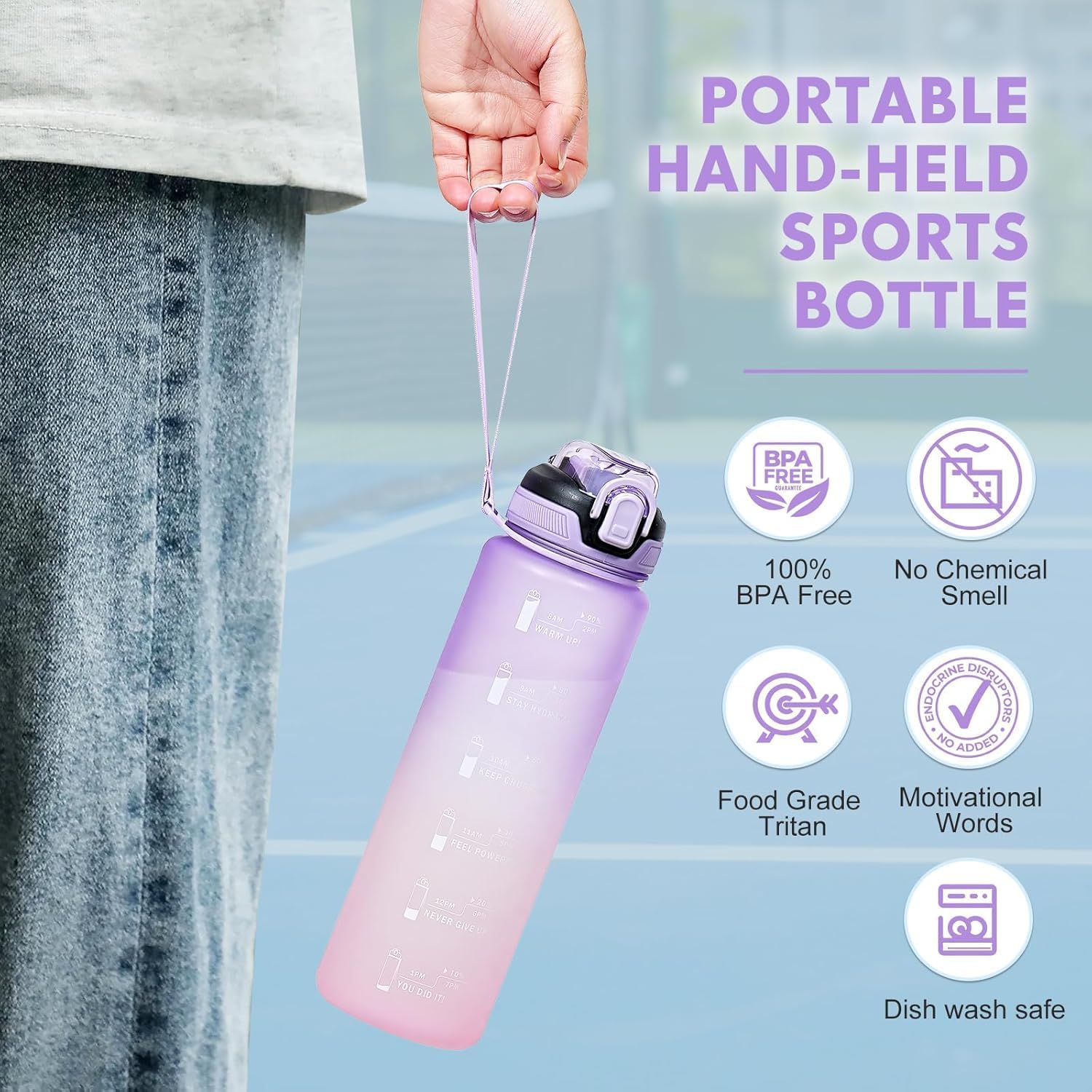 Water Bottle Straw 1l Boys Water