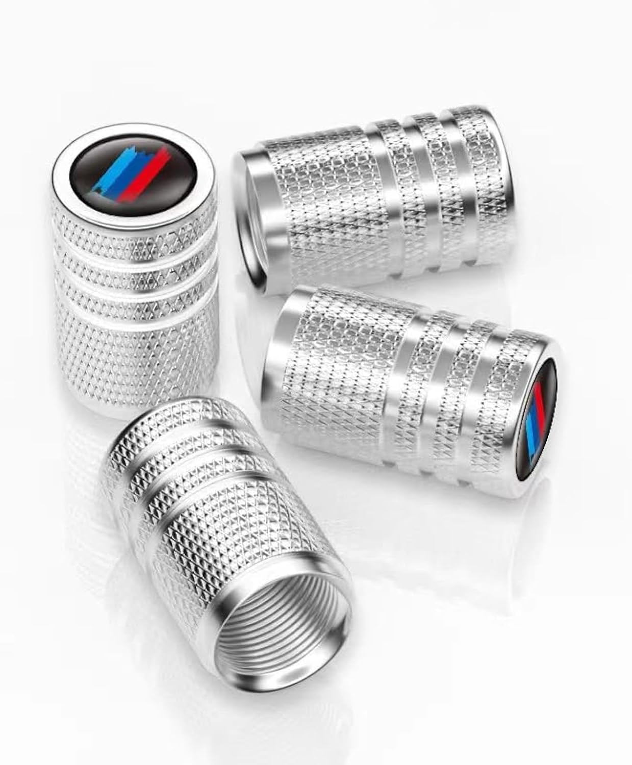 Amazon.com: BMW Genuine M Logo Wheel Tire Valve Stem Cap Set : Automotive