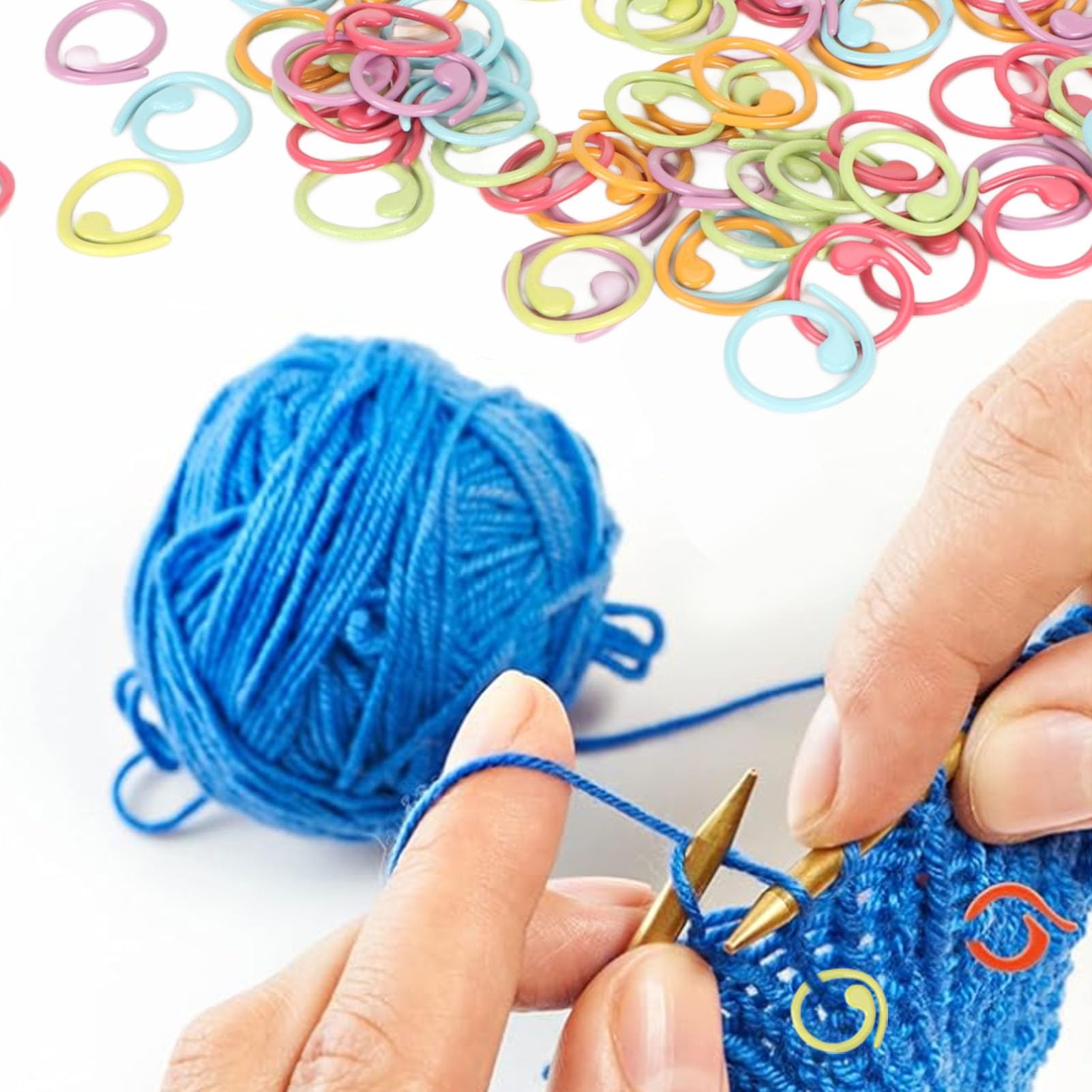 Lot De 100 Marqueurs De Point En Métal Colorés Pour Crochet