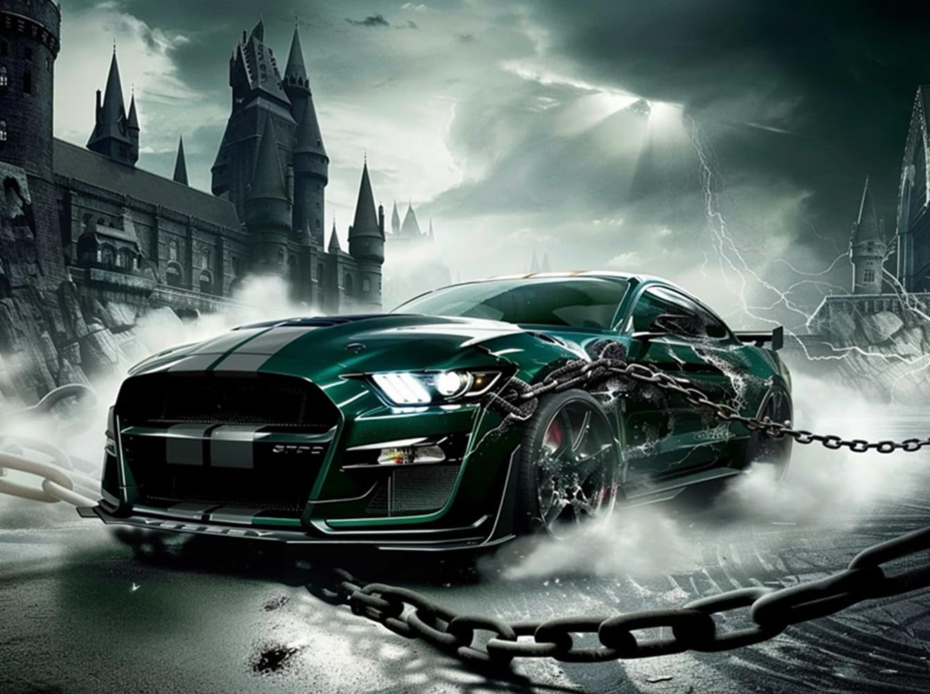 Amazon.com: Hell Racing Diamond Painting Kits - 5D Full Round Diamond ...