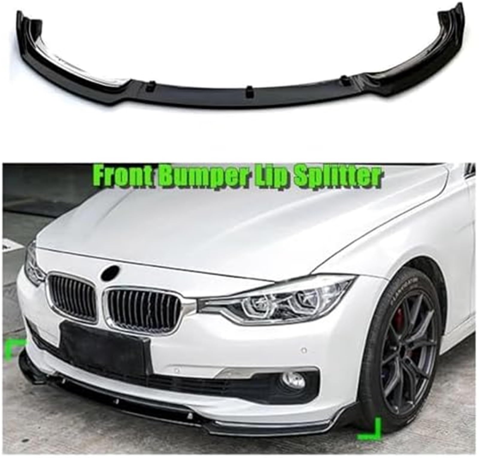Splitter 3PCS, dla dla BMW, seria 3 F30 F31 2013-2019 przedni