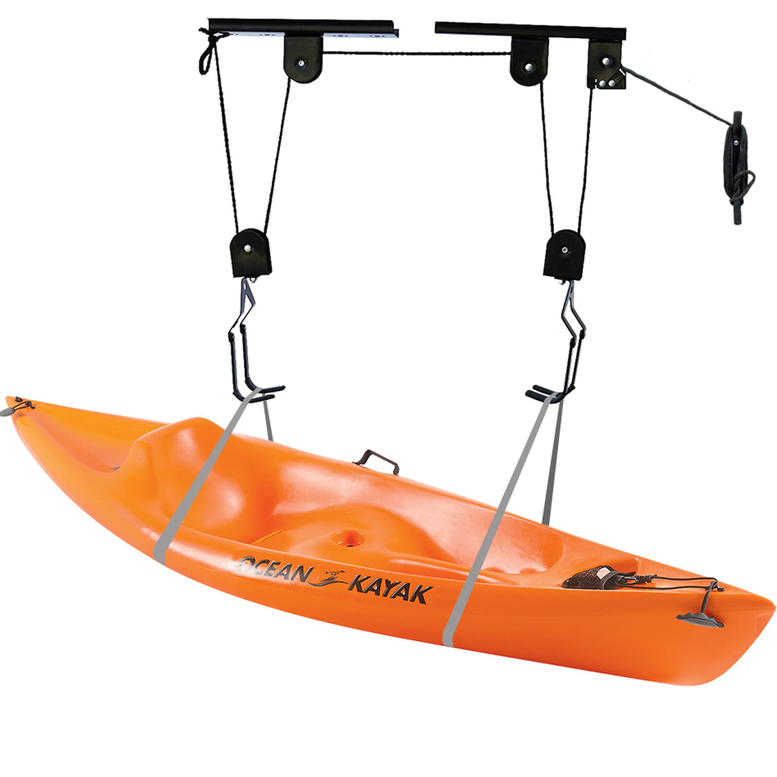 Retoo Elevador de Bicicleta, Soporte Bicicleta Suspensión, Capacidad de Carga 20 kg, Montaje en Techo, Almacenamiento de Garaje, Portabicicletas, Adultos, Longitud de la Cuerda 15m, Negro