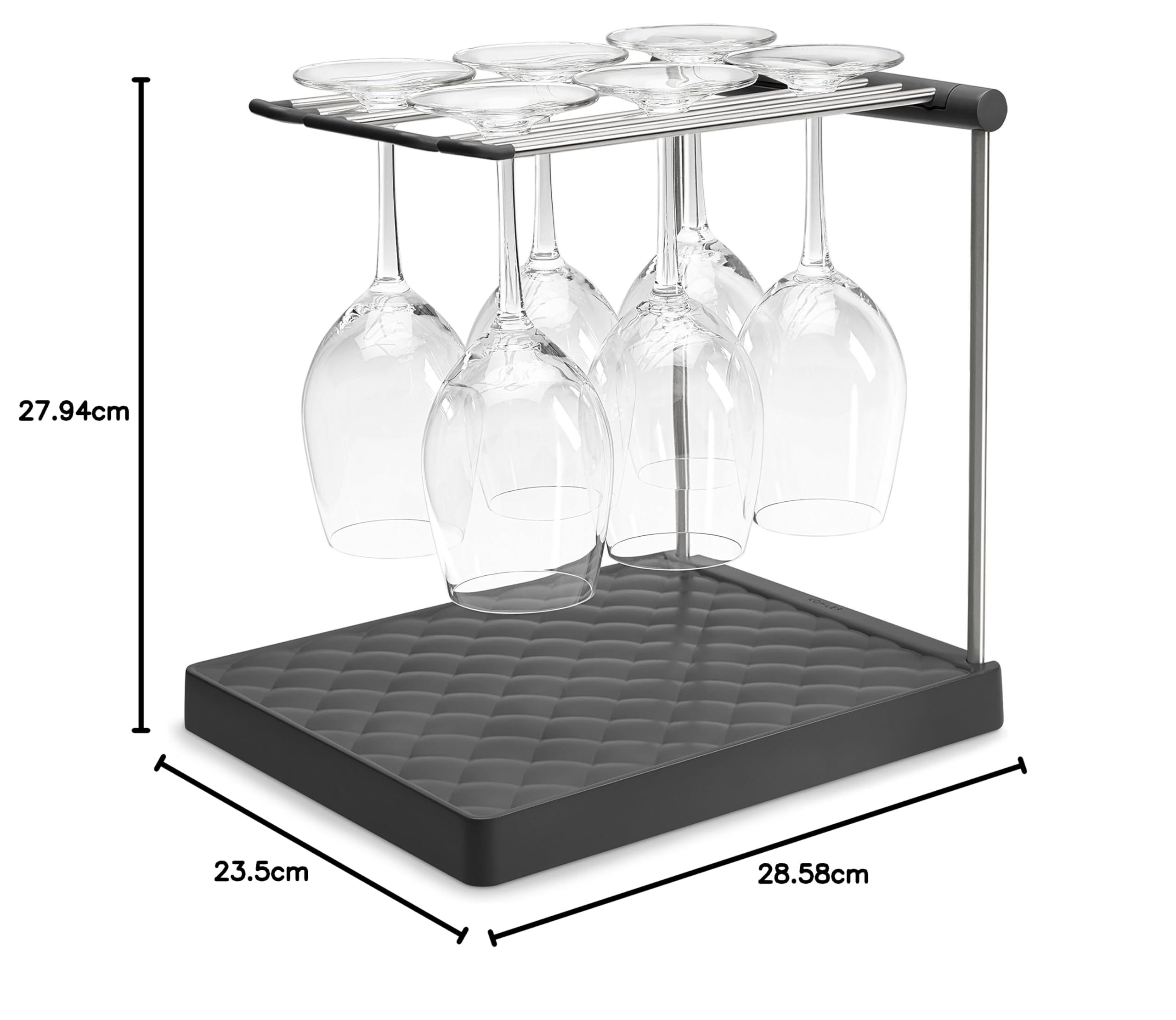 Amazon｜KOHLER 折りたたみ式ワイヤーグラスホルダーまたは乾燥用