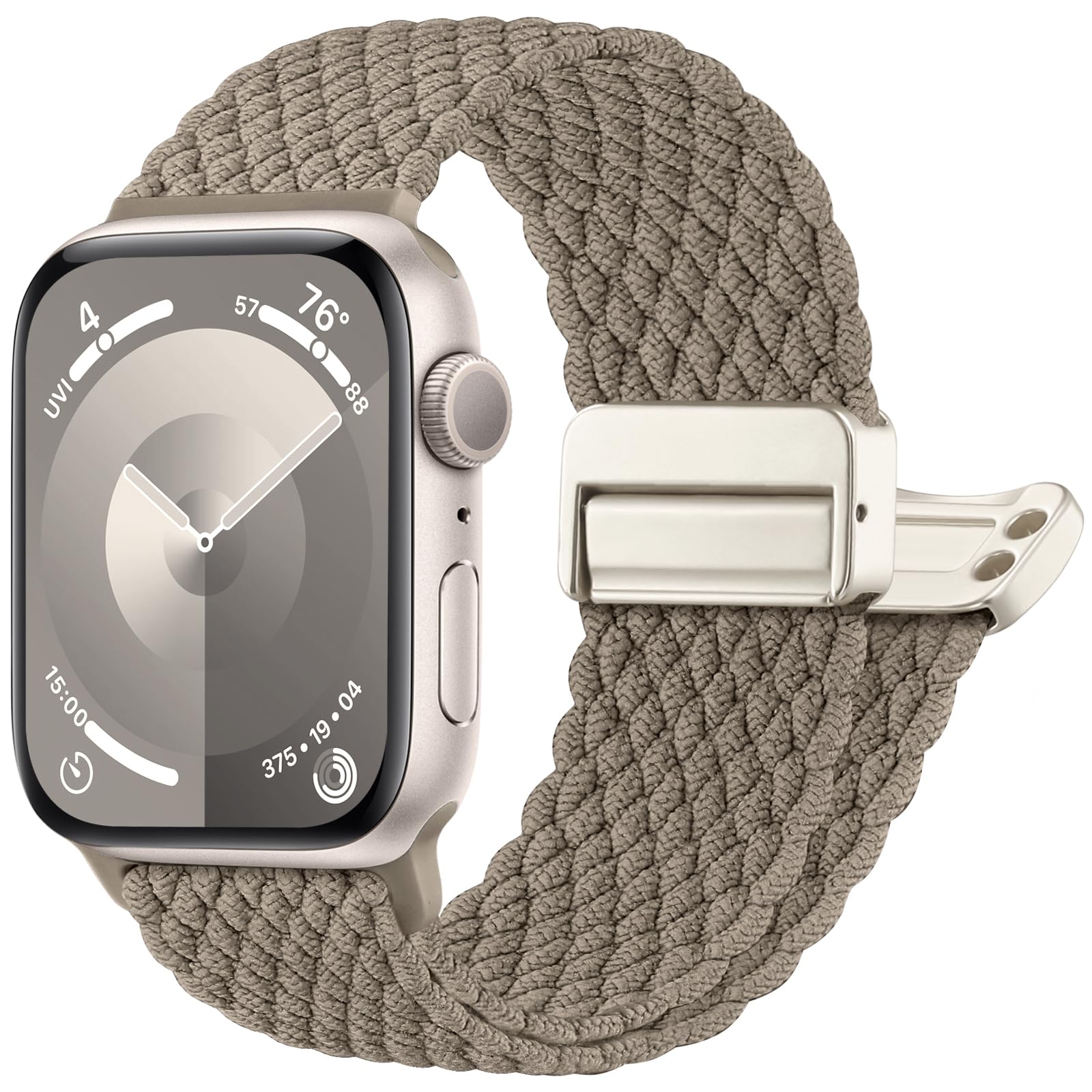 Charlam Sport Solo Loop Compatible with Apple Watch Band 49mm 46mm 45mm 44mm 42mm 41mm 40mm 38mm Men Women, Adjustable Mag...