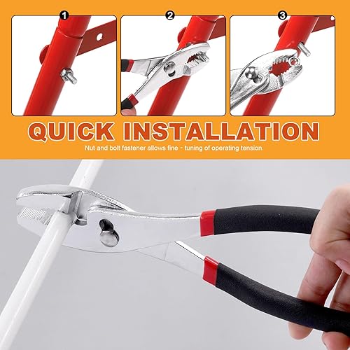 Miniatura 5 de Tanstic Juego de 3 alicates para juntas deslizantes de 6 pulgadas, 8 pulgadas y 10 pulgadas, alicates de acero al carbono de alta resistencia con