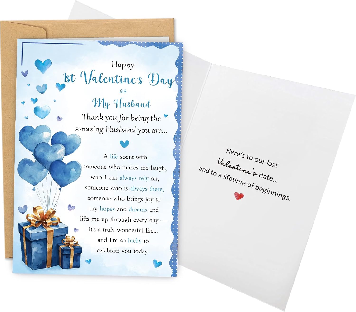 WDphouly Happy 1st Valentines Day Card As Husband from