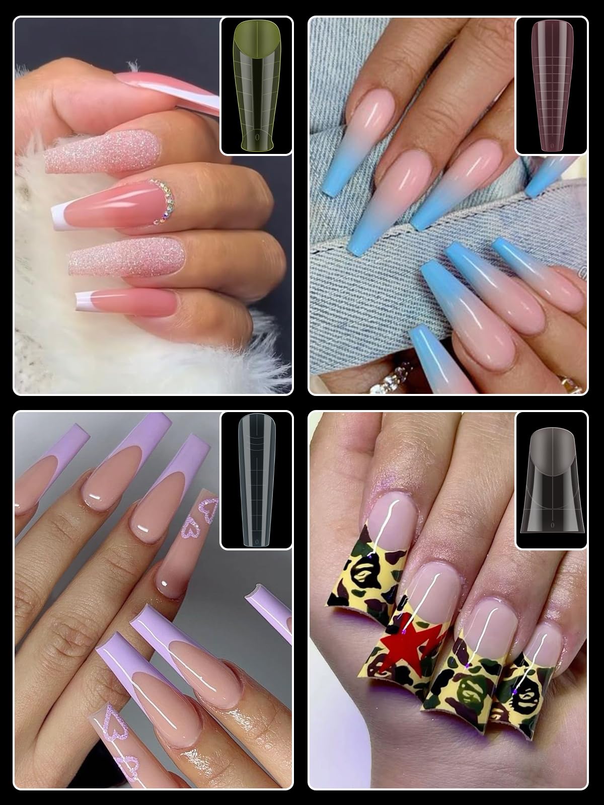 EBANKU 288 PCS Poly Gel Nail Forms - Image 4