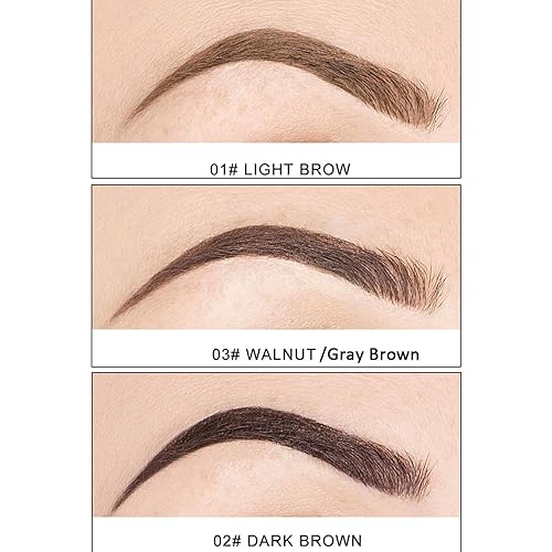 Miniatura 3 de Anjoize - Cepillo de cejas Eelhoe, con gel impermeable para cejas, kit de cuidado de cejas laminado 4D, kit de cuidado de cejas en ángulo