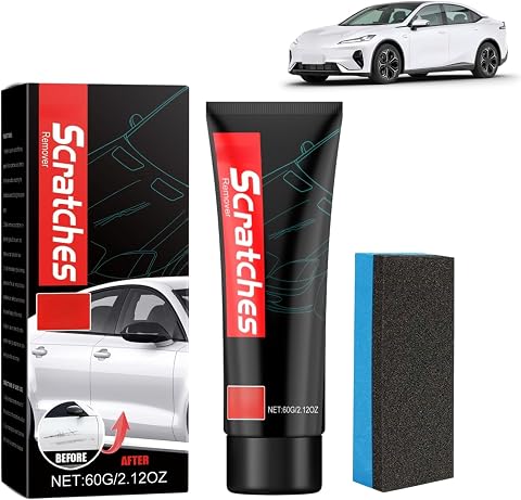 Scratch Remover Kit for Cars,Car Paint Scratch Remover,Car Polish Kit,Car Scratch Repair Kit,Deep Scratch Remover,Stove Top Scratch Remover for Glass Ceramic Cooktop,Multipurpose Cleaner with Sponge