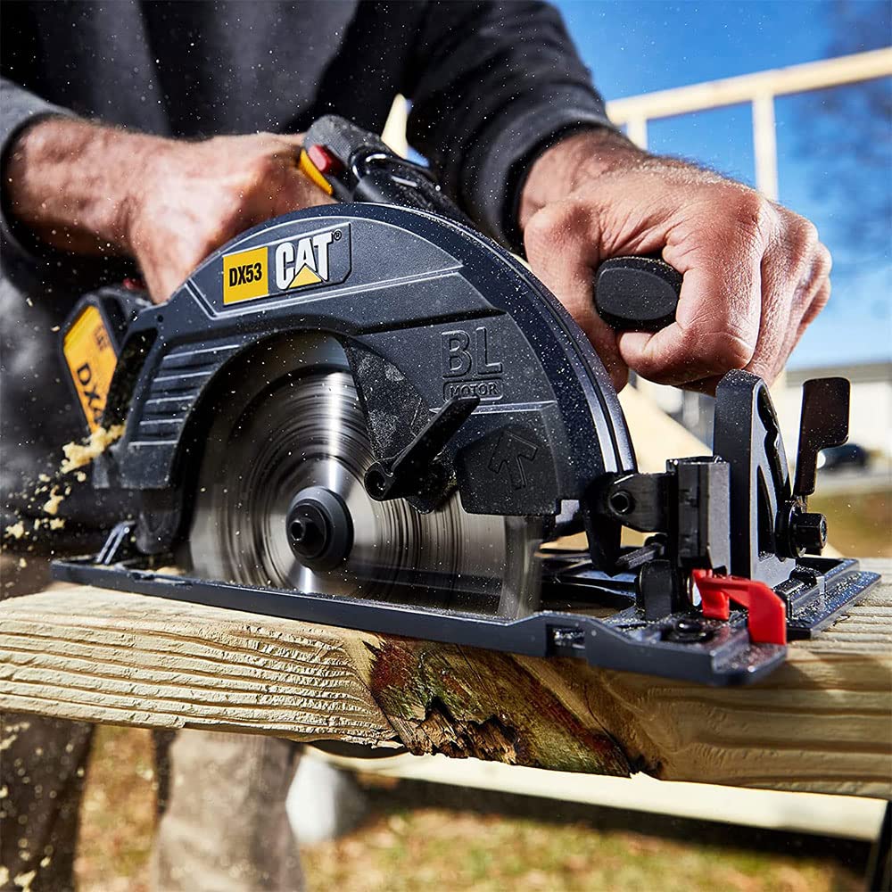 Cat® 18V Brushless 7-1/4" Cordless Circular Saw – Pro-Grade Power, Long Runtime, And Interchangeable Batteries