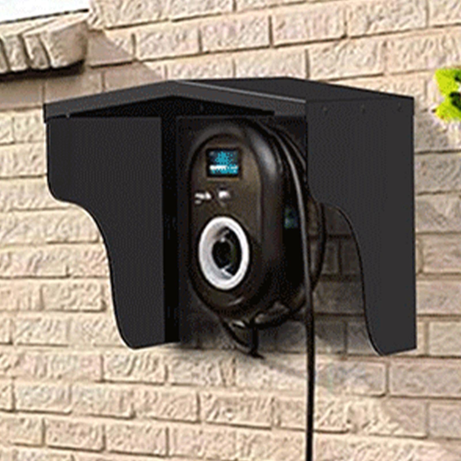 Copertura Per Colonnina Di Ricarica Protettore In Alluminio Da Parete | Copertura Protettiva Impermeabile Per Caricatore Auto Elettriche Per Esterni Parcheggio Giardino Cortile Patio