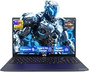 NIMO 15.6" IPS FHD-Gaming-Laptop,AMD Ryzen 5 6600H 16GB DDR5 RAM 256GB SSD (Beat i5-1335U, 6 Cores Up to 4.5GHz) AMD Radeon 660M GPU-Computer with 100W Type-C Backlit Keyboard Fingerprint