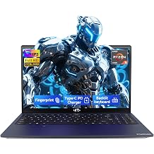 NIMO 15.6" IPS FHD-Gaming-Laptop,AMD Ryzen 5 6600H 16GB DDR5 RAM 512GB SSD (Beat i5-1335U, 6 Cores Up to 4.5GHz) AMD Radeon 660M GPU-Computer with 100W Type-C Backlit Keyboard Fingerprint