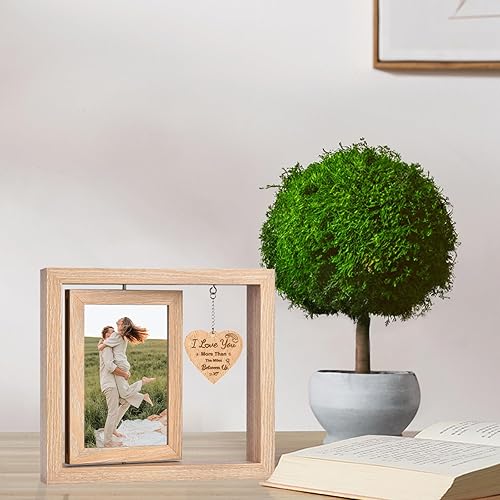 Vista 53 de Marco de fotos para parejas, marco de fotos de aniversario, marco de fotos de compromiso, regalos para parejas, novio, novia, marido, esposa,