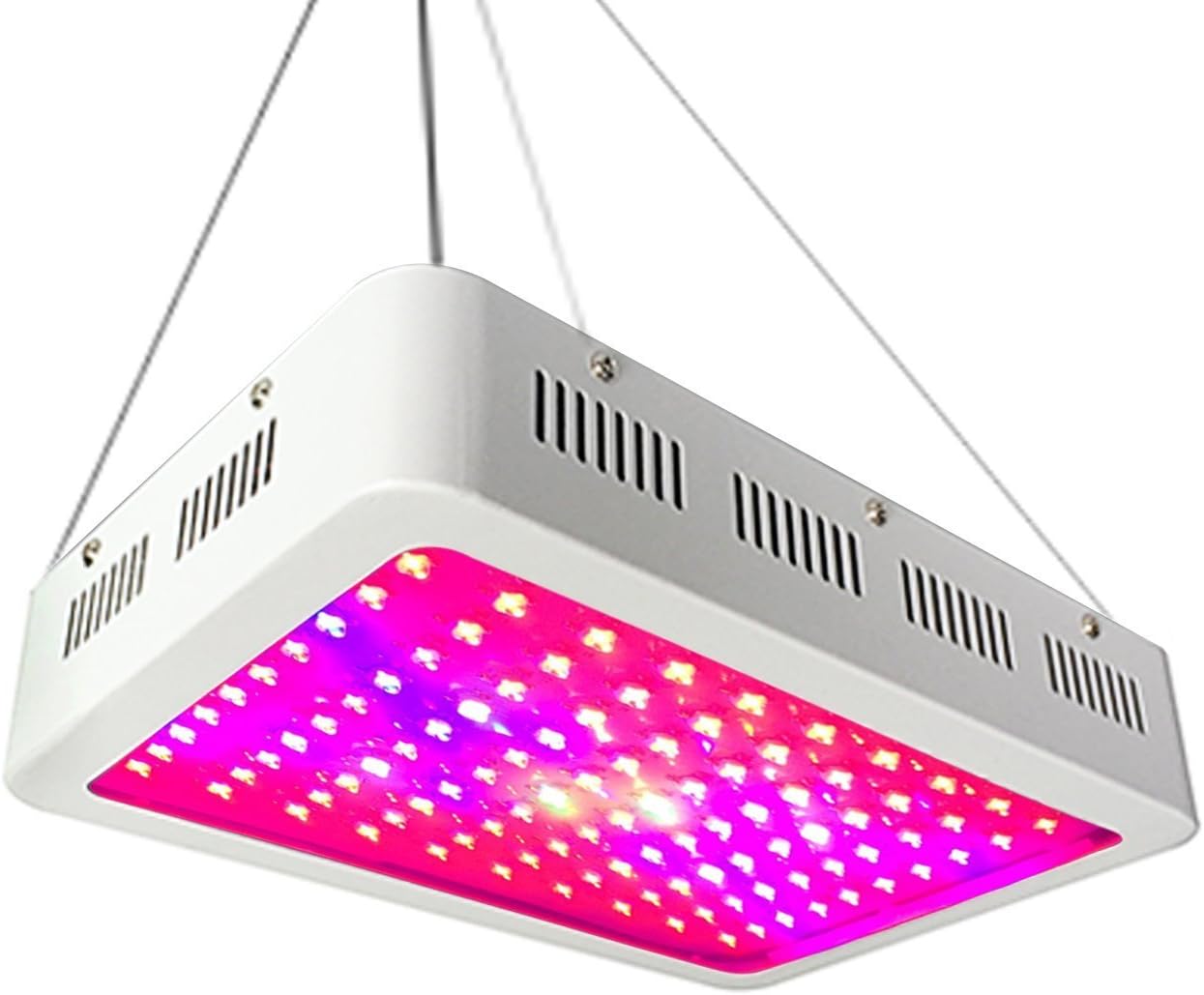 Hoohome 500W Led Grow Light with Full Spectrum and 100 Lamp Beads(5w per Beads) for Indoor Plants Veg and Flower