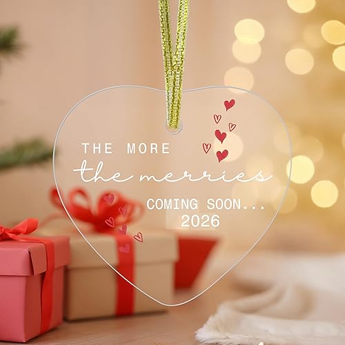 Adorno de bebé expectante de padres, adornos colgantes de Navidad para árbol de Navidad, decoración de fiesta de vacaciones, regalos de anuncio de