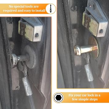 Door Striker Bolt Kit 38428 for 1985-2002 Chevrolet GMC K1500 K2500 K3500 C1500 C2500 C3500-2 Pcs