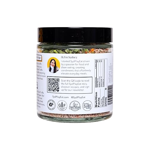 Miniatura 11 de Super condimento de sal de trufa  SydSalt Trufa mágica  Eleva palomitas de maíz, huevos, pasta, pizza, ensaladas, verduras de barbacoa y más