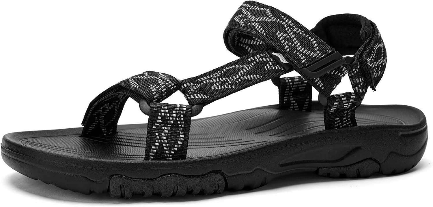 Men's Sport Hiking Sandals with Arch Support Lightweight EVA Midsole Outdoor Beach Water Sandal