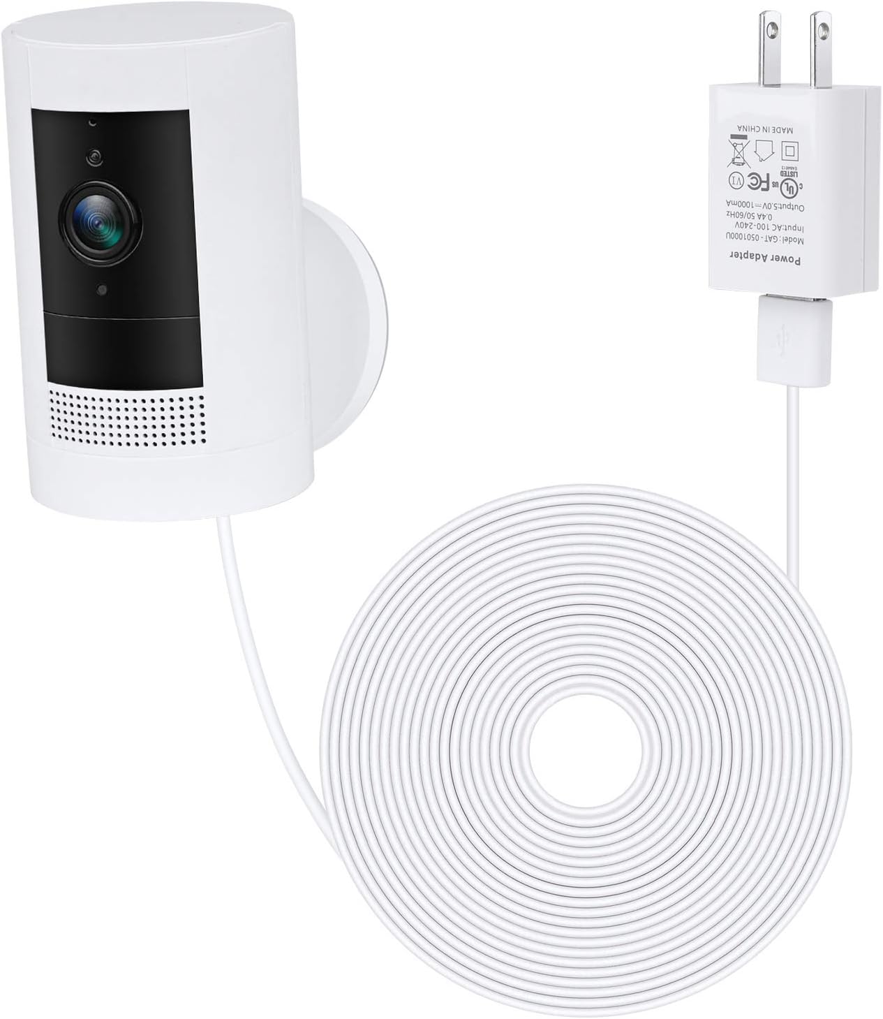 Power Adapter for Stick Up Cam Battery(3rd Gen), with 30ft/9m Weatherproof Outdoor Cable Continuously Charge Your Camera, No Need to Change The Batteries