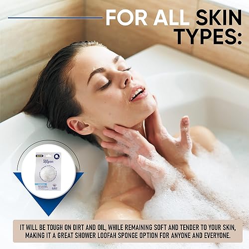 Miniatura 3 de T.Taio Esponjabon - Esponjabon para baño de ducha, bola de gel corporal Luffa Loufa, limpiador de puf de malla para limpieza completa, espuma para
