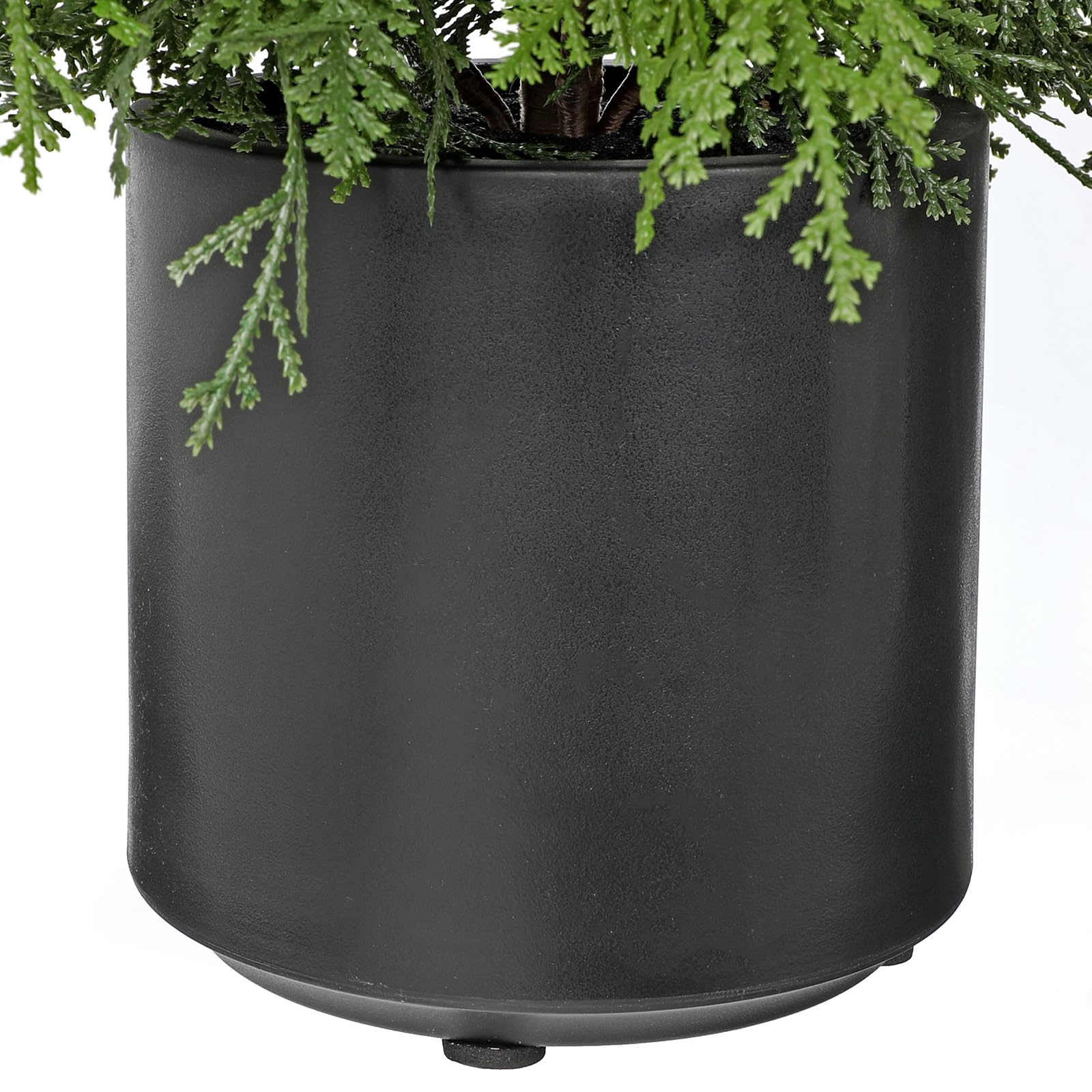 90 CM Weihnachtsbaum Künstlich im Schwarz Topf Künstliche Zypresse Kuntbaum Weihnachtsdeko Grün Dekobaum Tisch Balkon Flur Winter Deko Adventsdeko Wohnzimmer Schlafzimmer Badezimmer Küche Deko