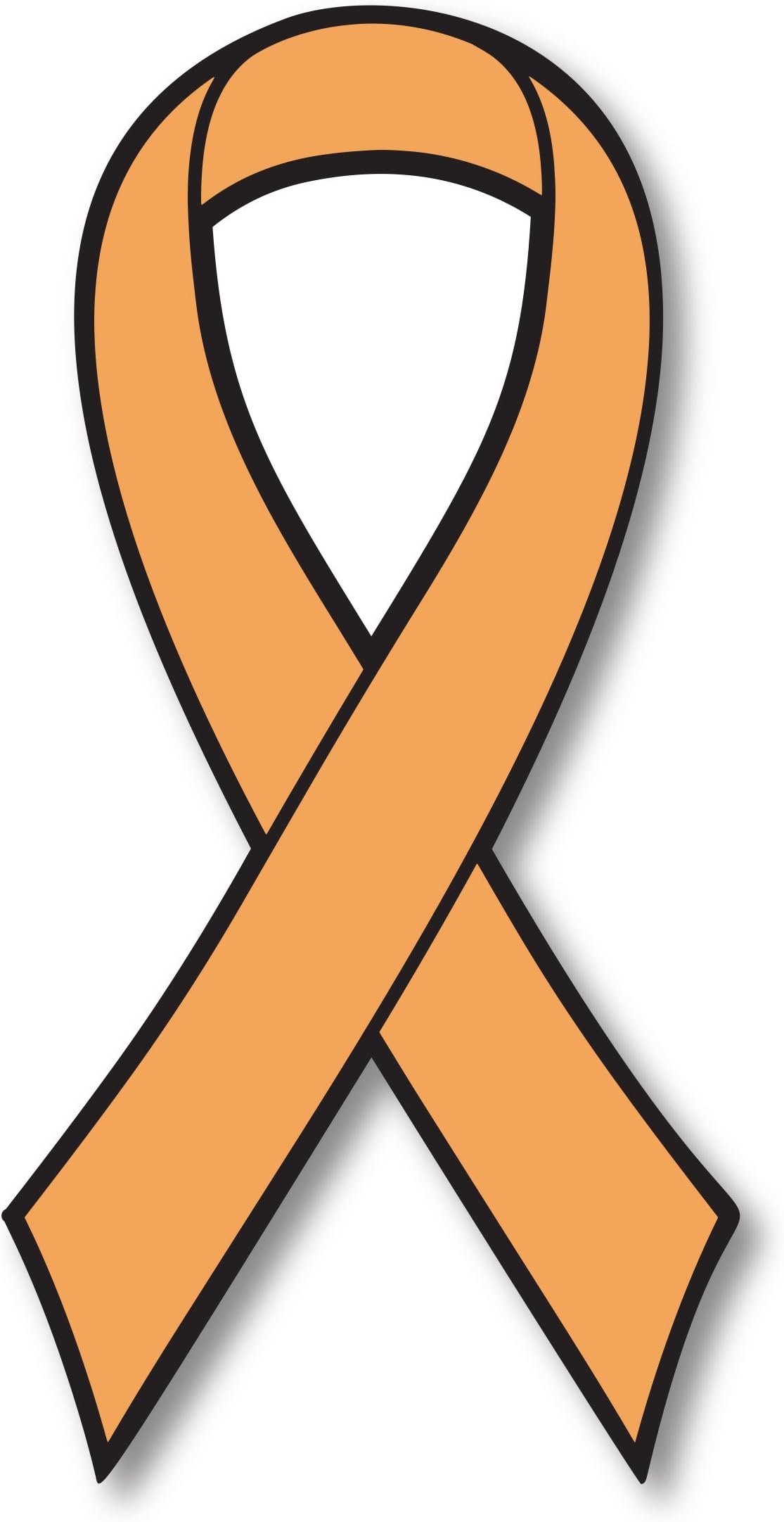 Magnet Me Up Support Leukemia and Kidney Cancer Awareness Orange Ribbon Magnet Decal, 3.5x7 Inches, Automotive Magnet for Car Truck SUV, Any Magnetic Surface, Inspirational Gift, Crafted in USA