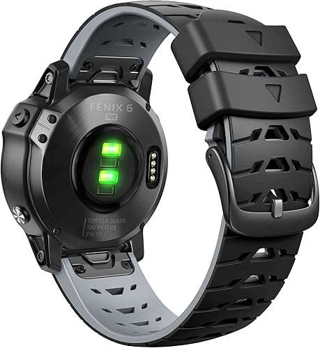 Miniatura 1 de Para Garmin Fenix 55 Plus, Fenix 66 Pro, Fenix 7, Forerunner 935945, InstinctApproach S62, repuesto de correa de reloj de silicona suave de 0.866