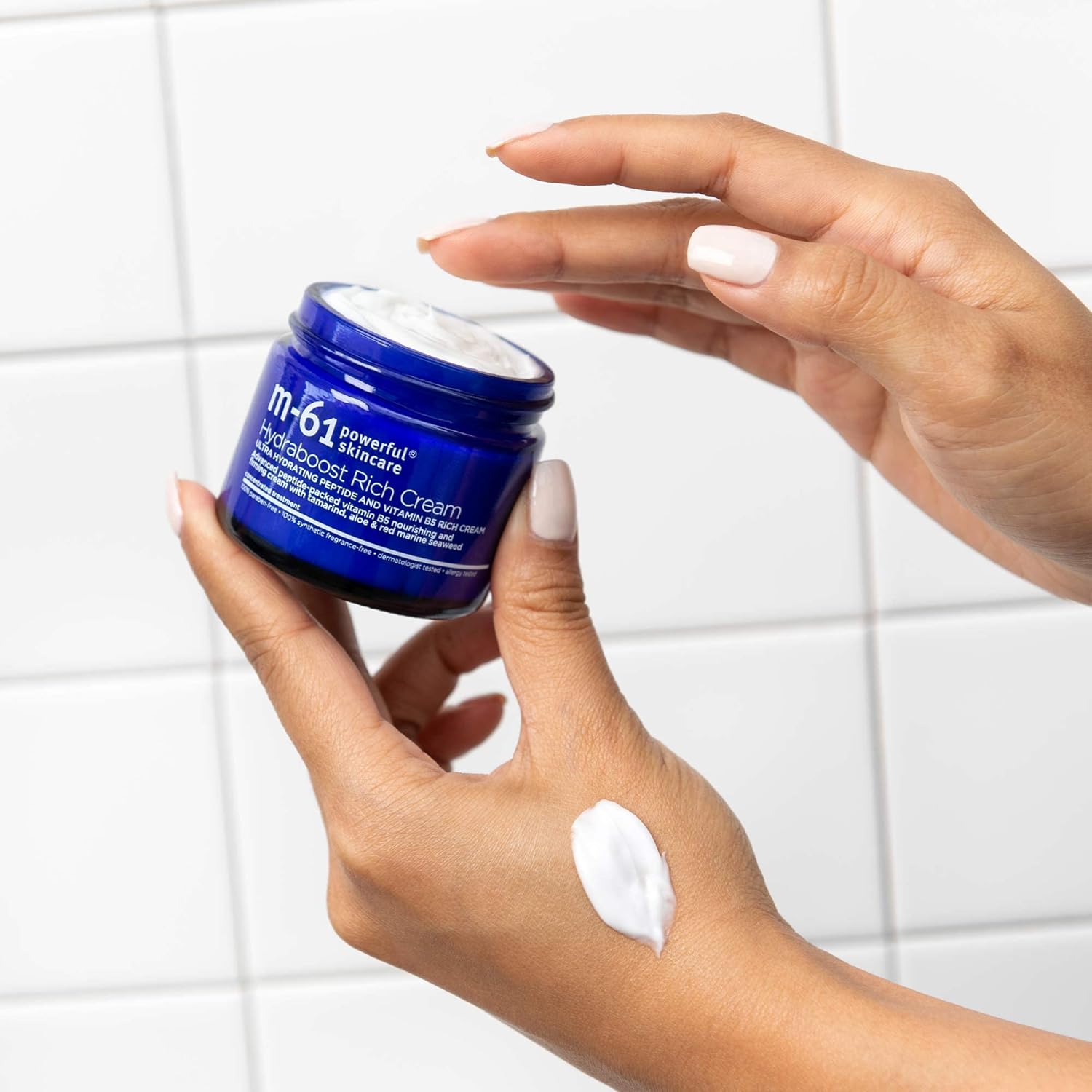 m-61 Hydraboost Rich Cream | Luxurious, Ultra Hydrating Face Cream With Peptides, Vitamin B5, Tamarind, Aloe, Red Marine Seaweed. 48-Hour Hydration. For Mature or Dry Skin - 1.7 Fl Oz - Image 7